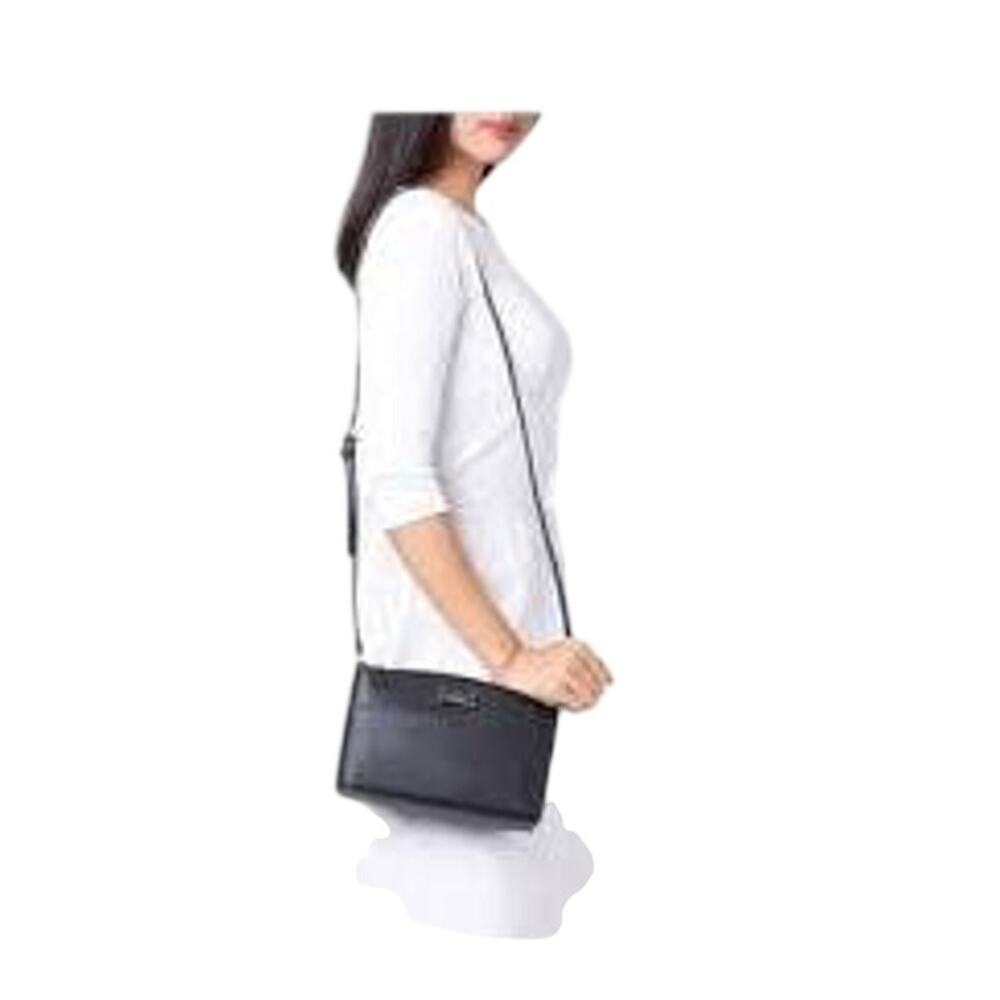 KATE SPADE Grove Street Millie Crossbody Purse Navy Leather Bag Minimalist Small